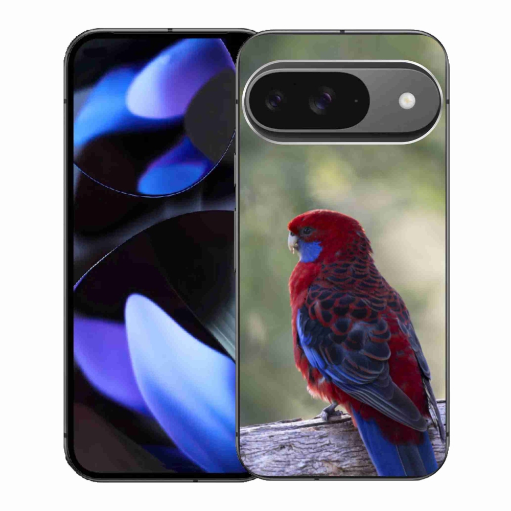 Gelový kryt mmCase na Google Pixel 9 - papoušek rosela