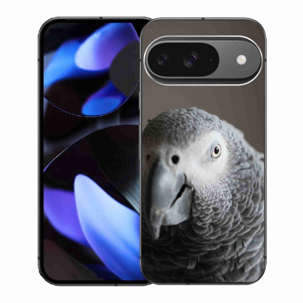 Gelový kryt mmCase na Google Pixel 9 - papoušek žako 2