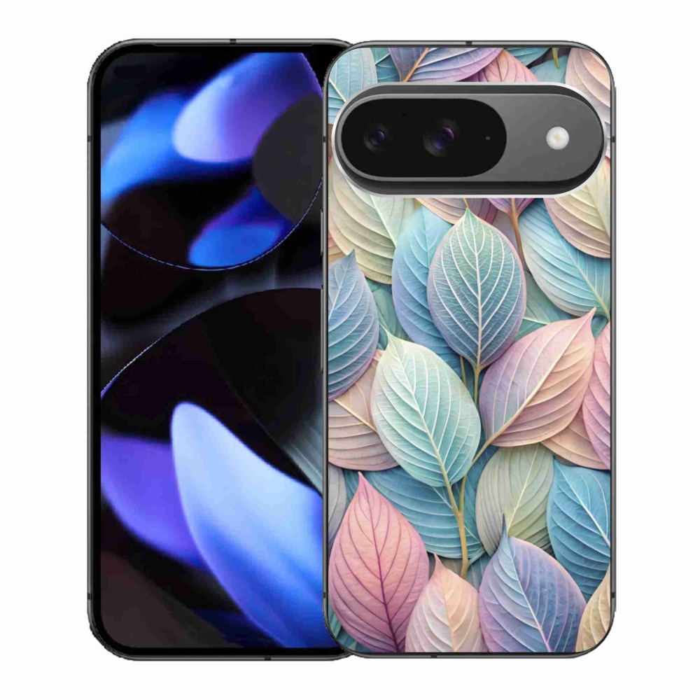 Gelový kryt mmCase na Google Pixel 9 - pastelové listy