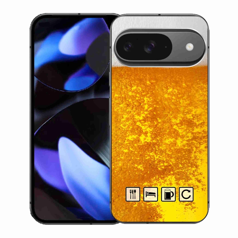 Gelový kryt mmCase na Google Pixel 9 - pivní motiv 3