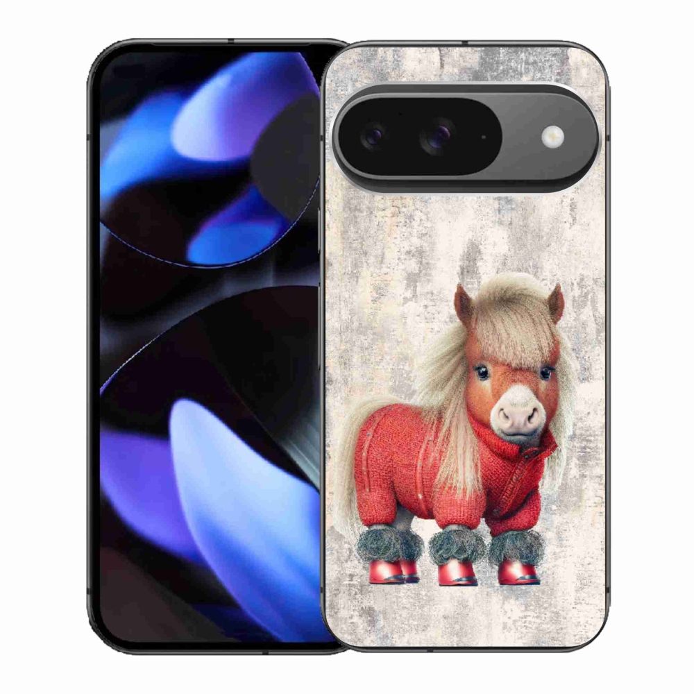 Gelový kryt mmCase na Google Pixel 9 - poník ve svetru