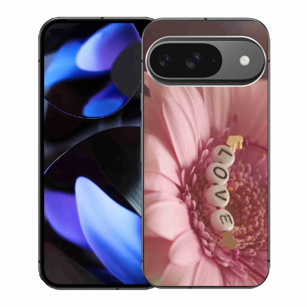 Gelový kryt mmCase na Google Pixel 9 - přívěsek love