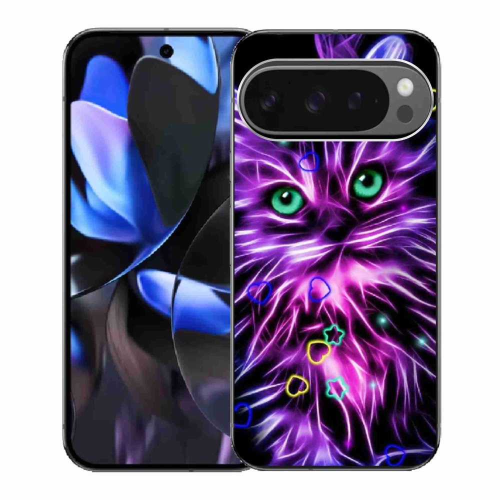 Gelový kryt mmCase na Google Pixel 9 Pro - abstraktní kočka