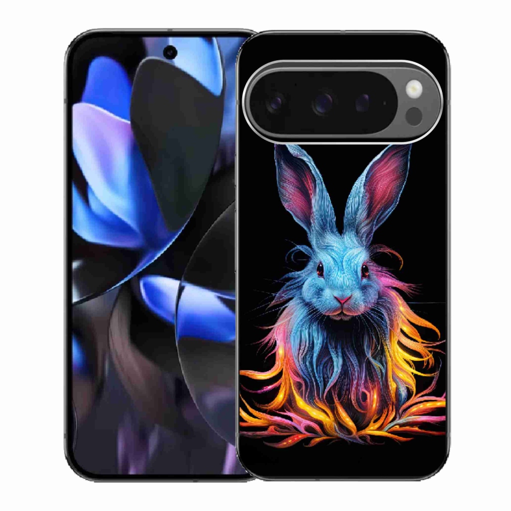 Gelový kryt mmCase na Google Pixel 9 Pro - abstraktní zajíc