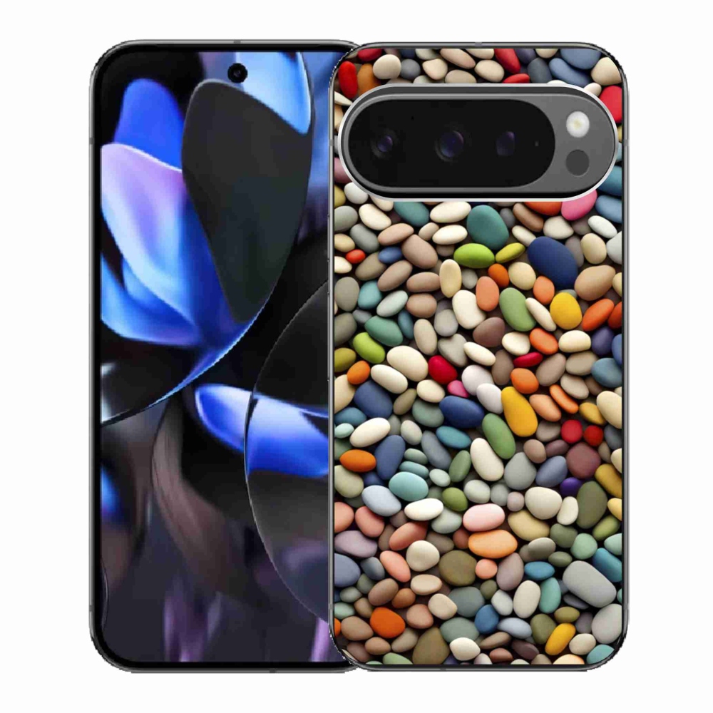 Gelový kryt mmCase na Google Pixel 9 Pro - barevné kamínky 2