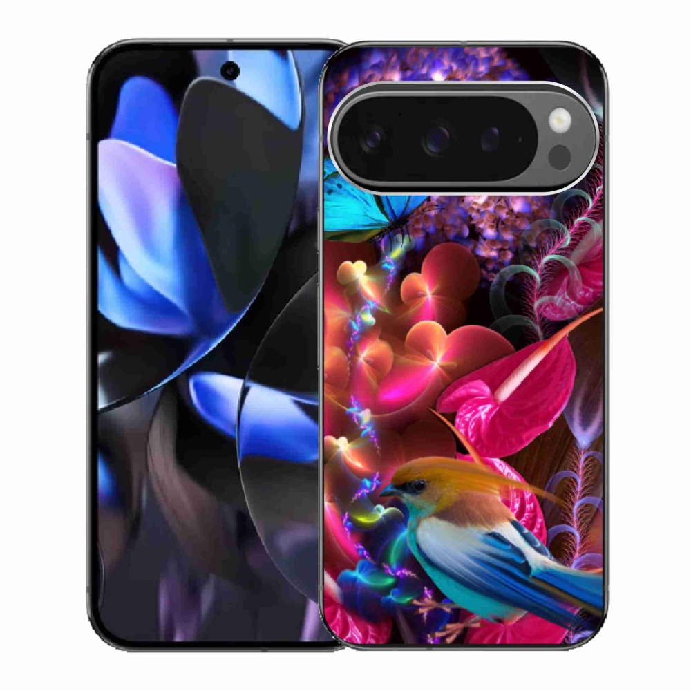 Gelový kryt mmCase na Google Pixel 9 Pro - barevné květiny
