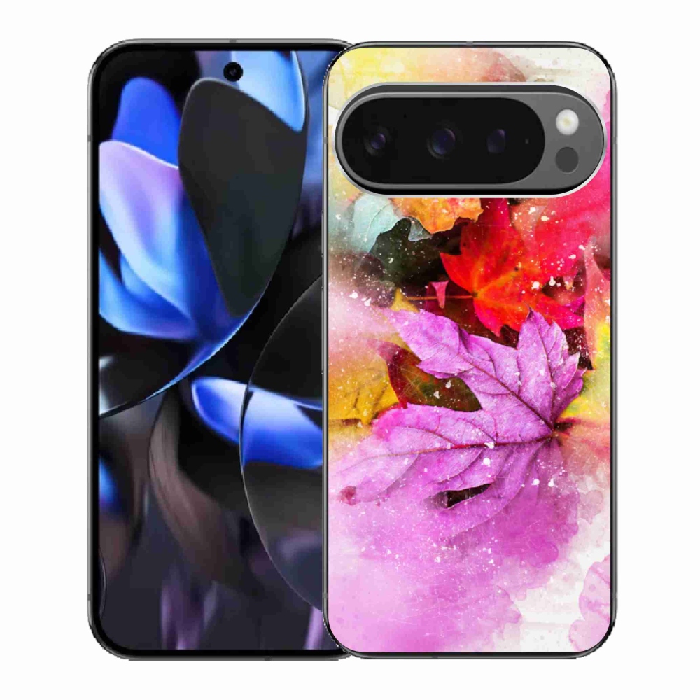 Gelový kryt mmCase na Google Pixel 9 Pro - barevné listy