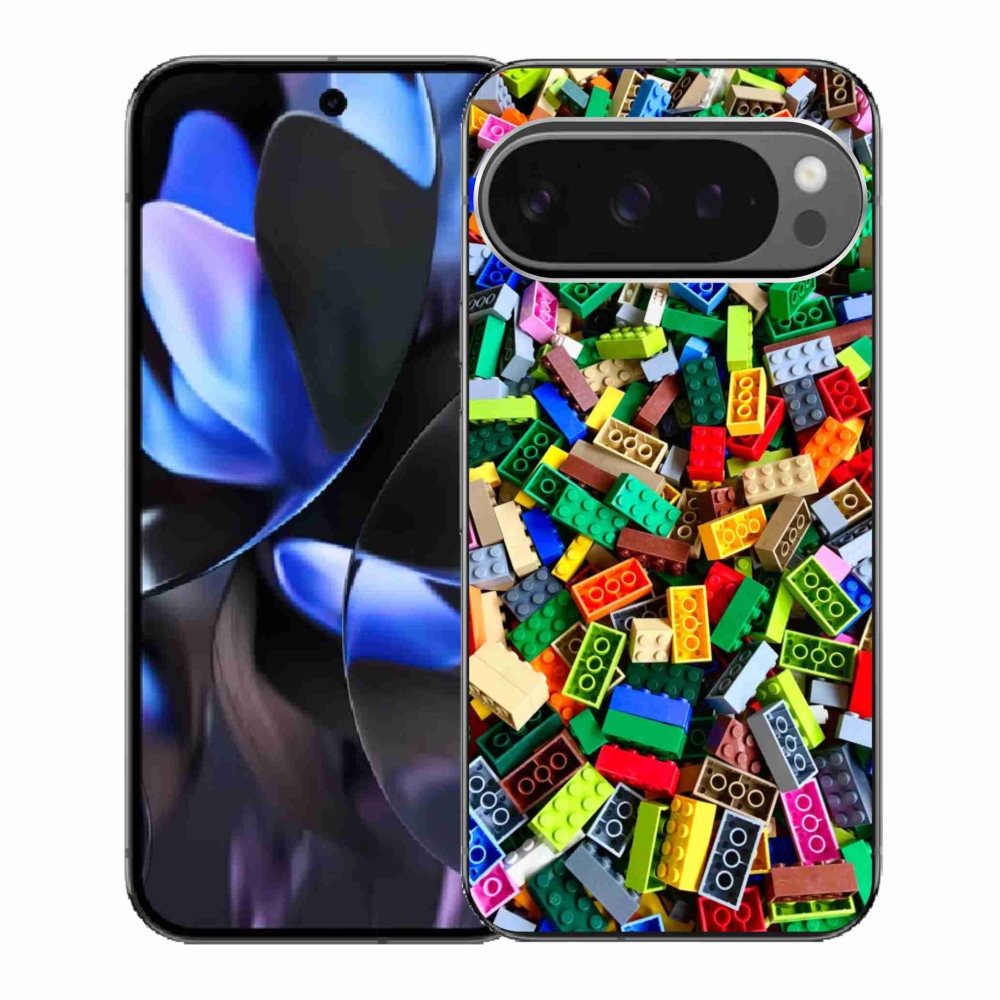 Gelový kryt mmCase na Google Pixel 9 Pro - barevné stavební kostky