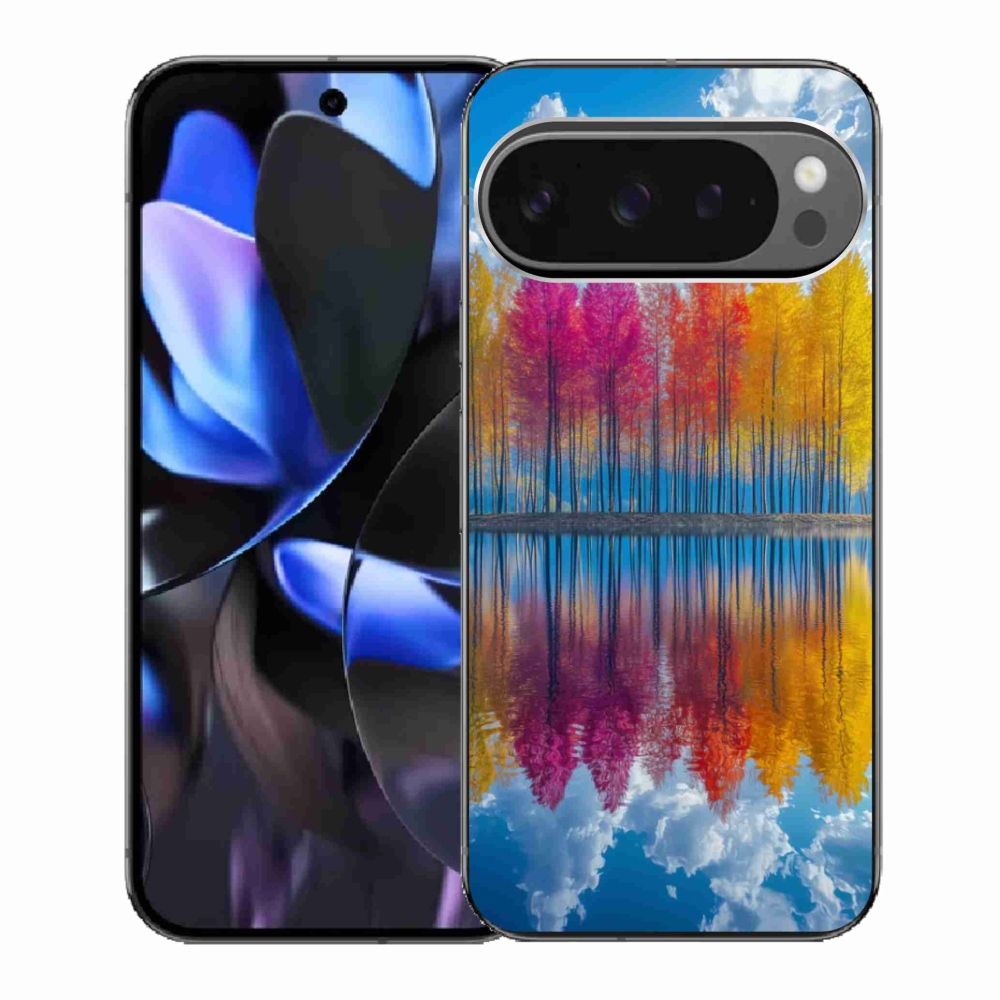 Gelový kryt mmCase na Google Pixel 9 Pro - barevné stromy