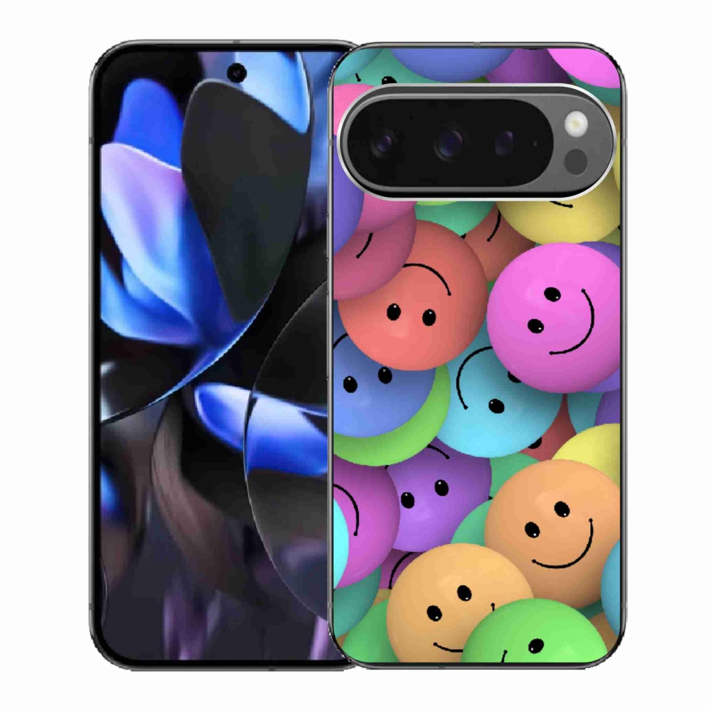Gelový kryt mmCase na Google Pixel 9 Pro - barevní smajlíci
