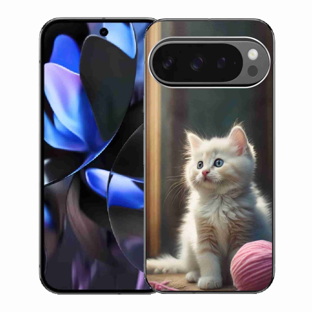 Gelový kryt mmCase na Google Pixel 9 Pro - bílé kotě 2