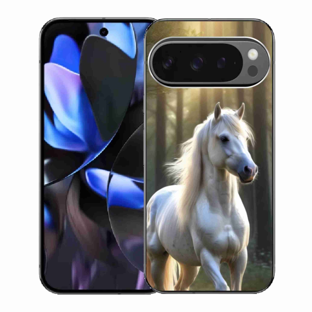 Gelový kryt mmCase na Google Pixel 9 Pro - bílý kůň 3