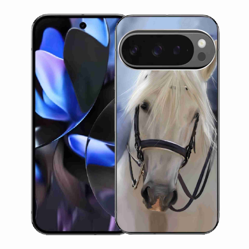 Gelový kryt mmCase na Google Pixel 9 Pro - bílý kůň