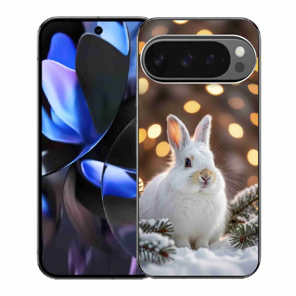 Gelový kryt mmCase na Google Pixel 9 Pro - bílý zajíc