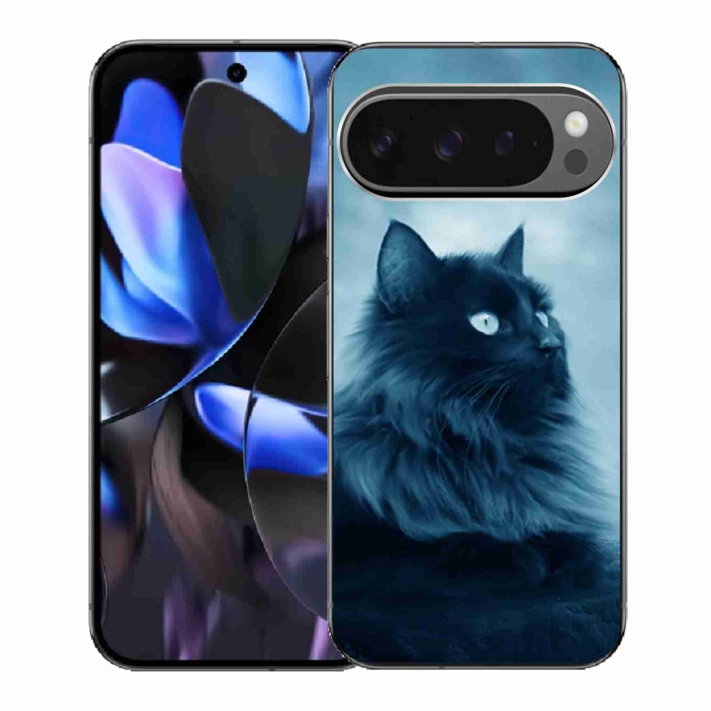 Gelový kryt mmCase na Google Pixel 9 Pro - černá kočka 1