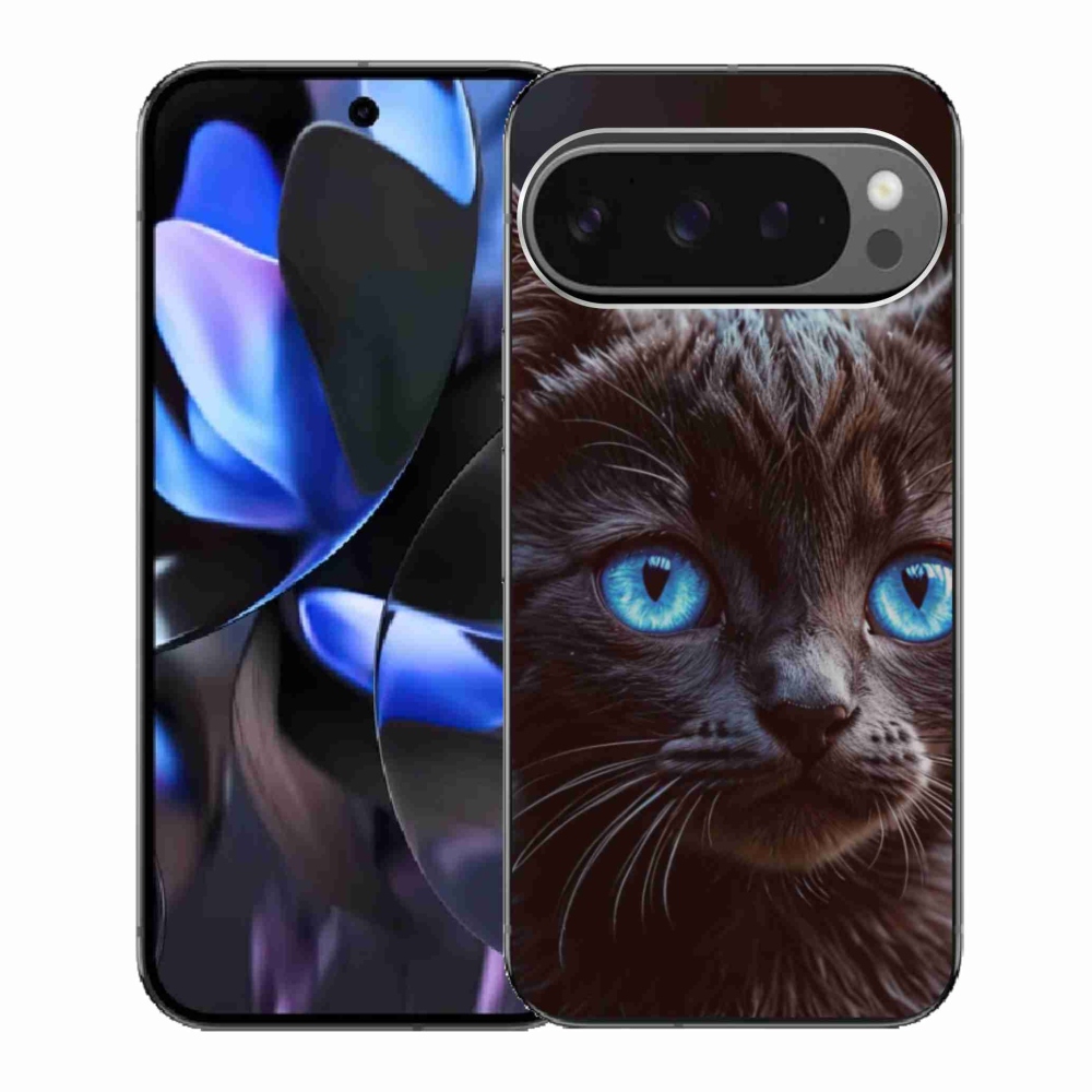 Gelový kryt mmCase na Google Pixel 9 Pro - černé kotě 2