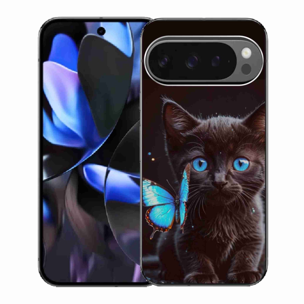 Gelový kryt mmCase na Google Pixel 9 Pro - černé kotě 3