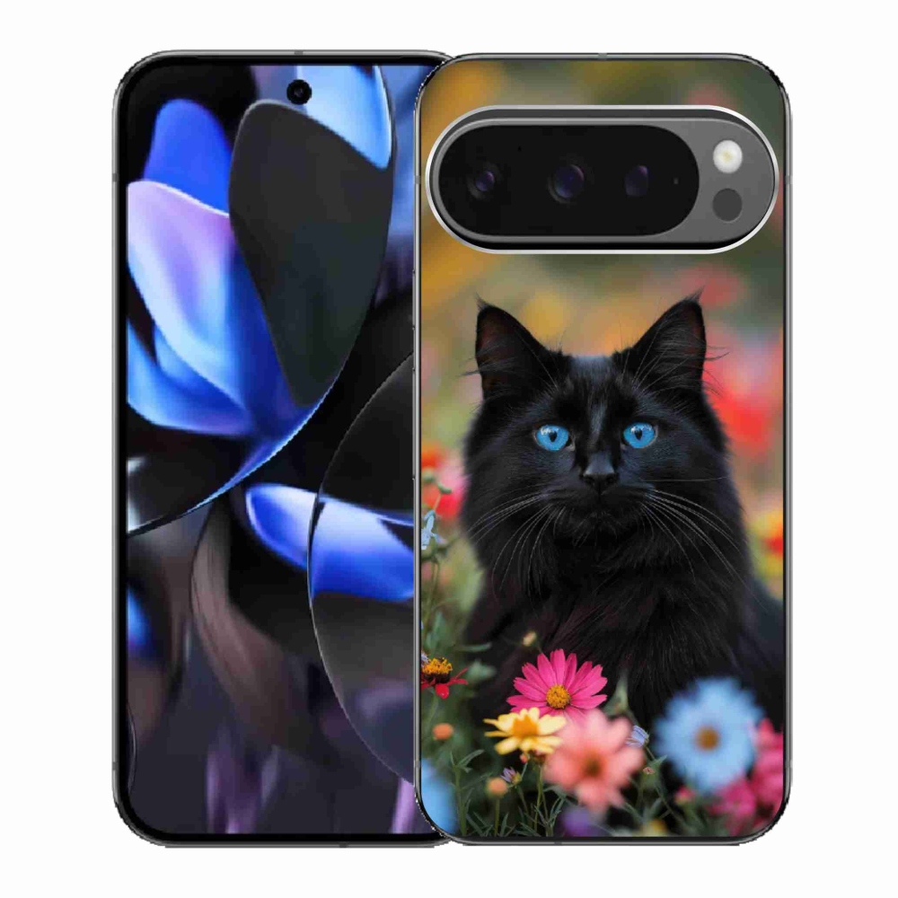 Gelový kryt mmCase na Google Pixel 9 Pro - černé kotě 4