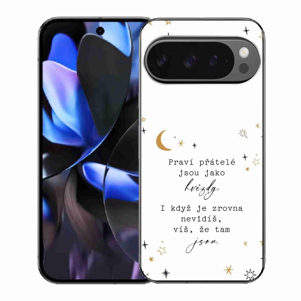 Gelový kryt mmCase na Google Pixel 9 Pro - citát 6 bílé pozadí