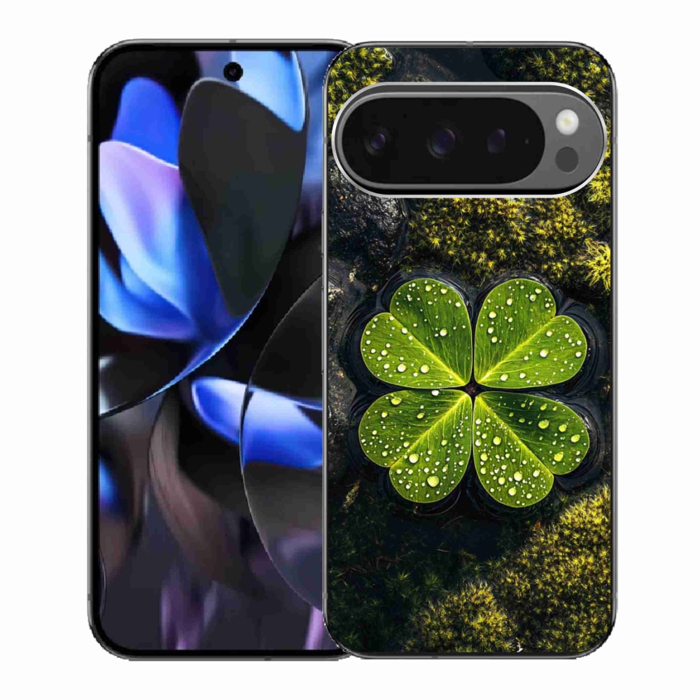 Gelový kryt mmCase na Google Pixel 9 Pro - čtyřlístek