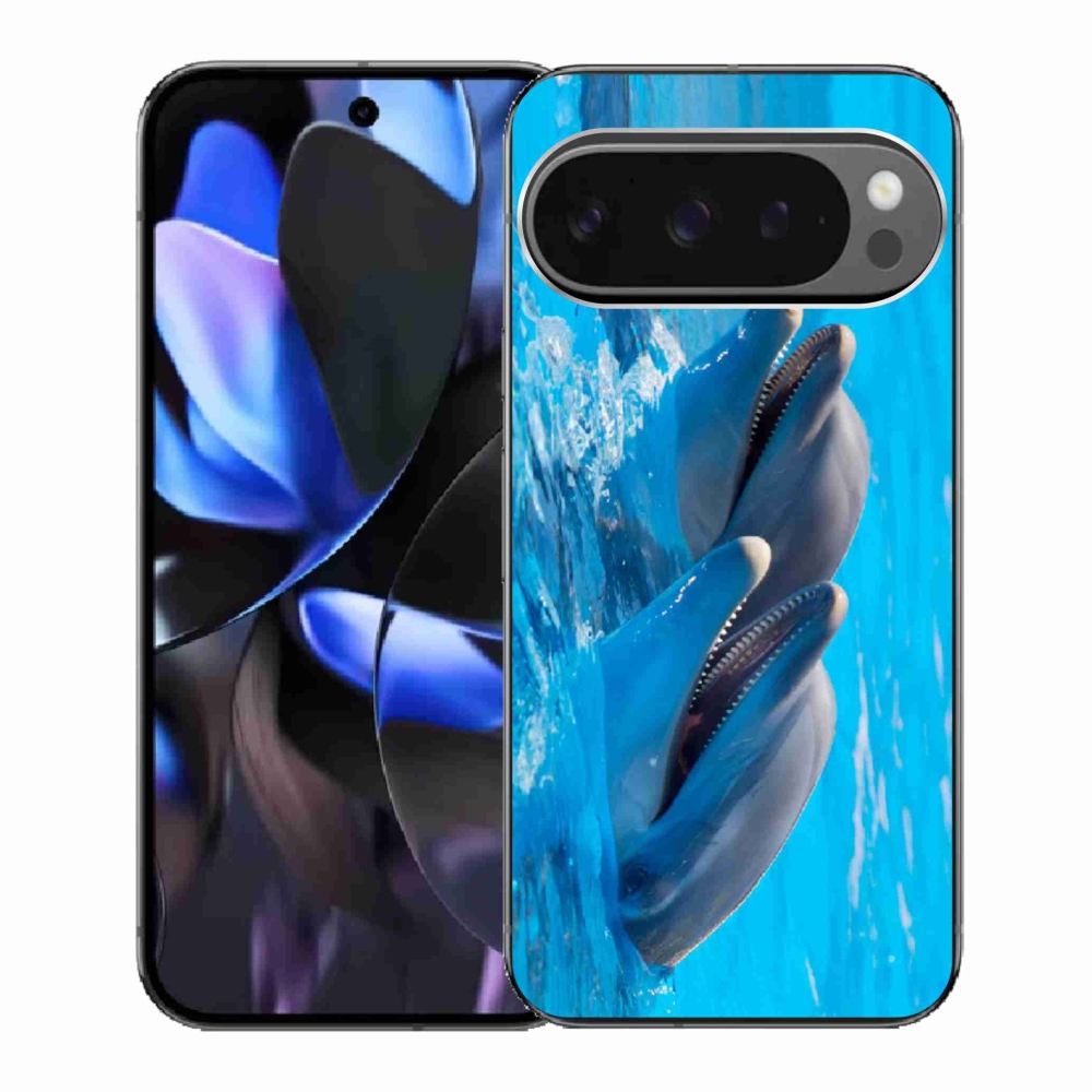 Gelový kryt mmCase na Google Pixel 9 Pro - delfíni