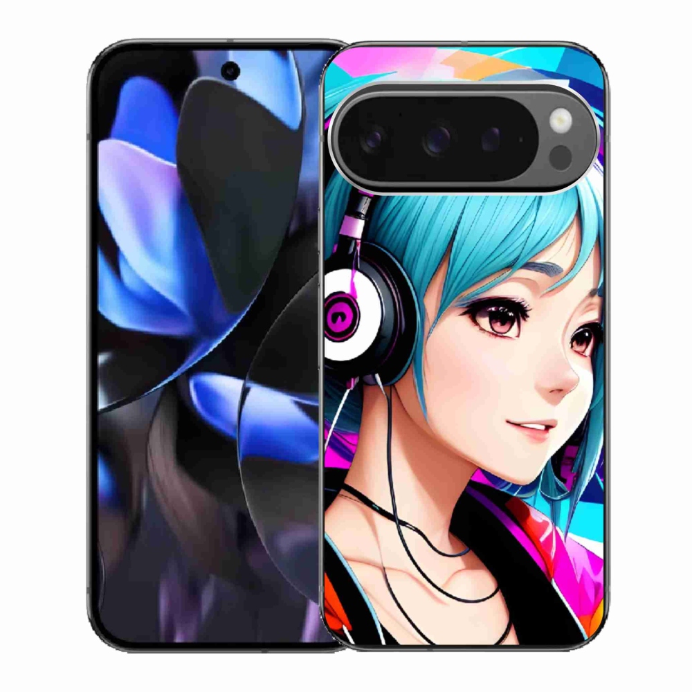 Gelový kryt mmCase na Google Pixel 9 Pro - dívka se sluchátky
