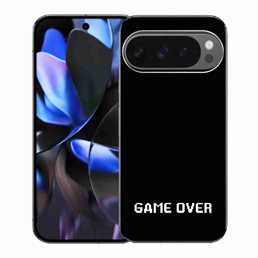 Gelový kryt mmCase na Google Pixel 9 Pro - game over černé pozadí