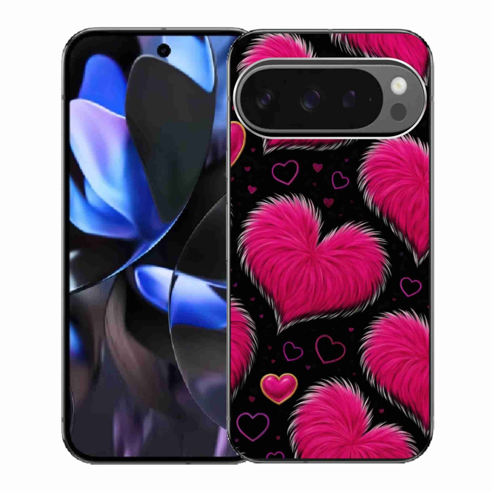 Gelový kryt mmCase na Google Pixel 9 Pro - hebká srdce