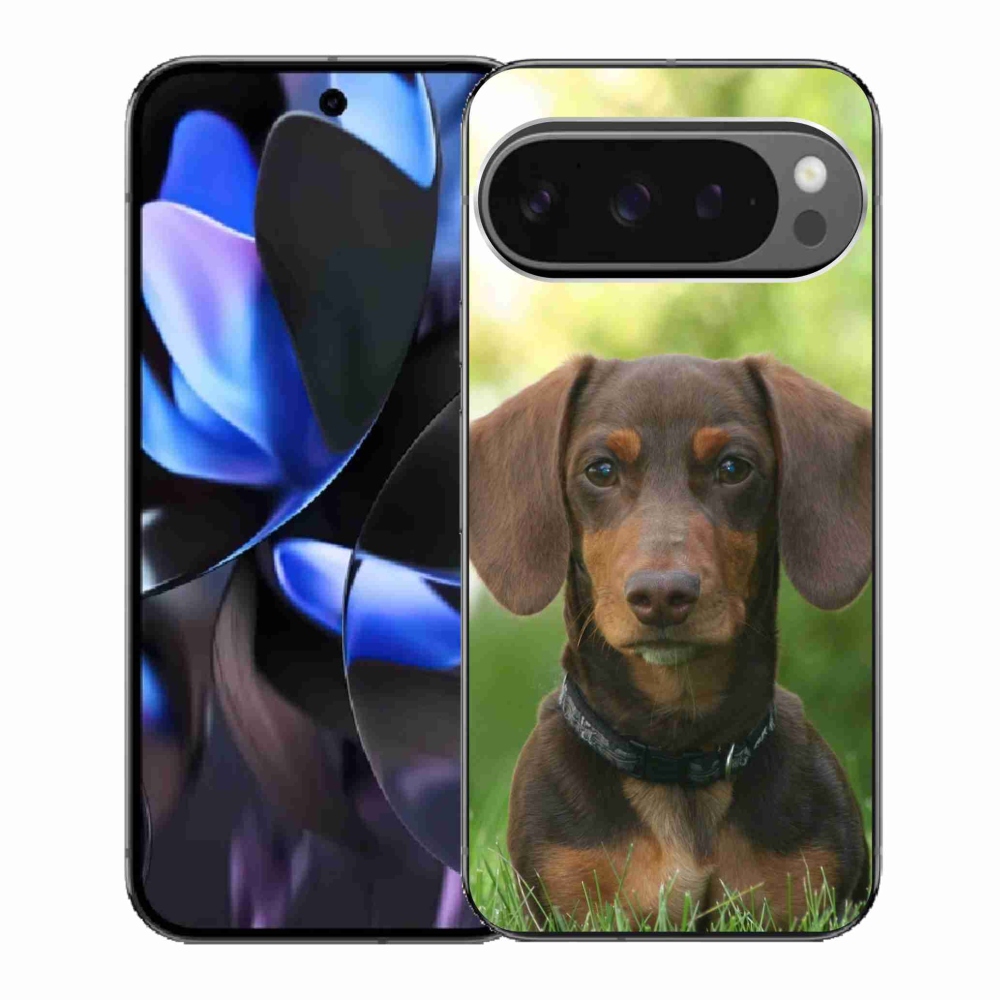 Gelový kryt mmCase na Google Pixel 9 Pro - hnědý jezevčík