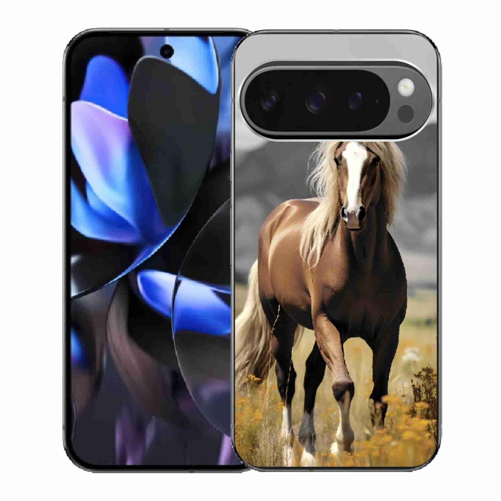 Gelový kryt mmCase na Google Pixel 9 Pro - hnědý kůň 1
