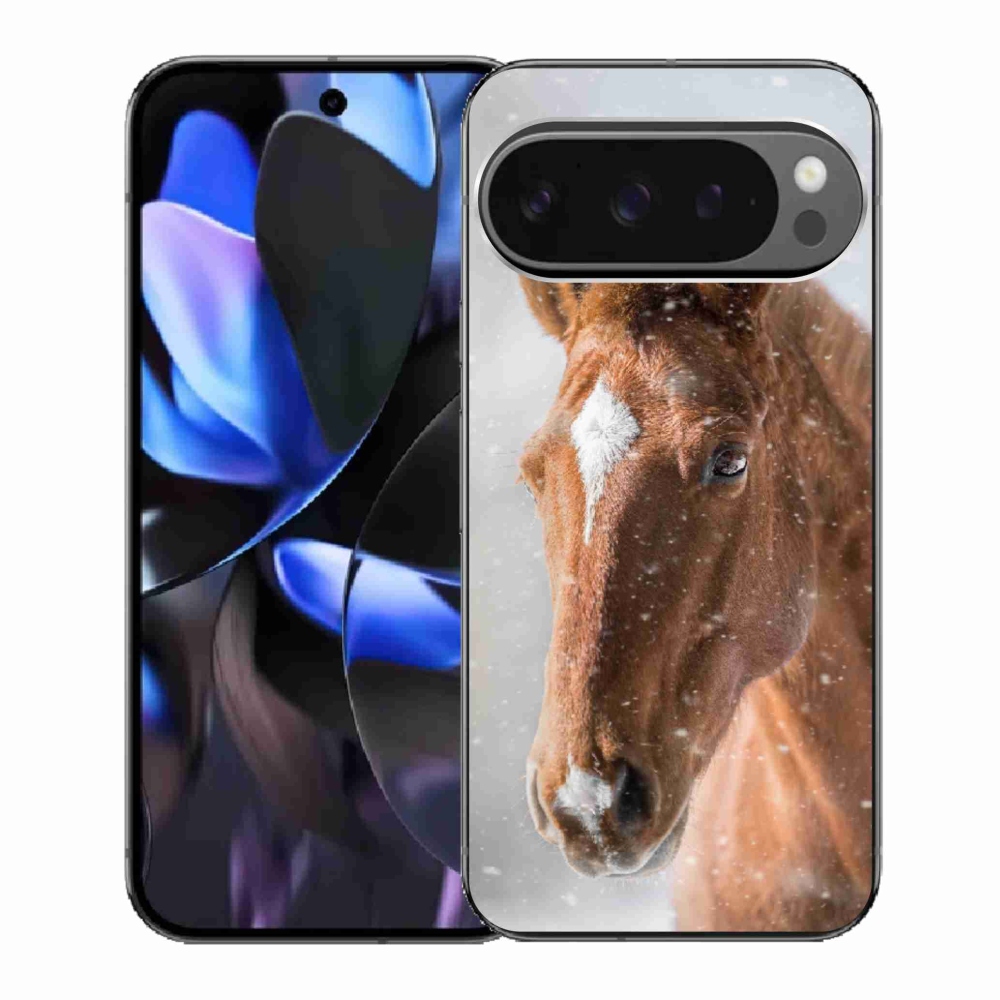 Gelový kryt mmCase na Google Pixel 9 Pro - hnědý kůň 2
