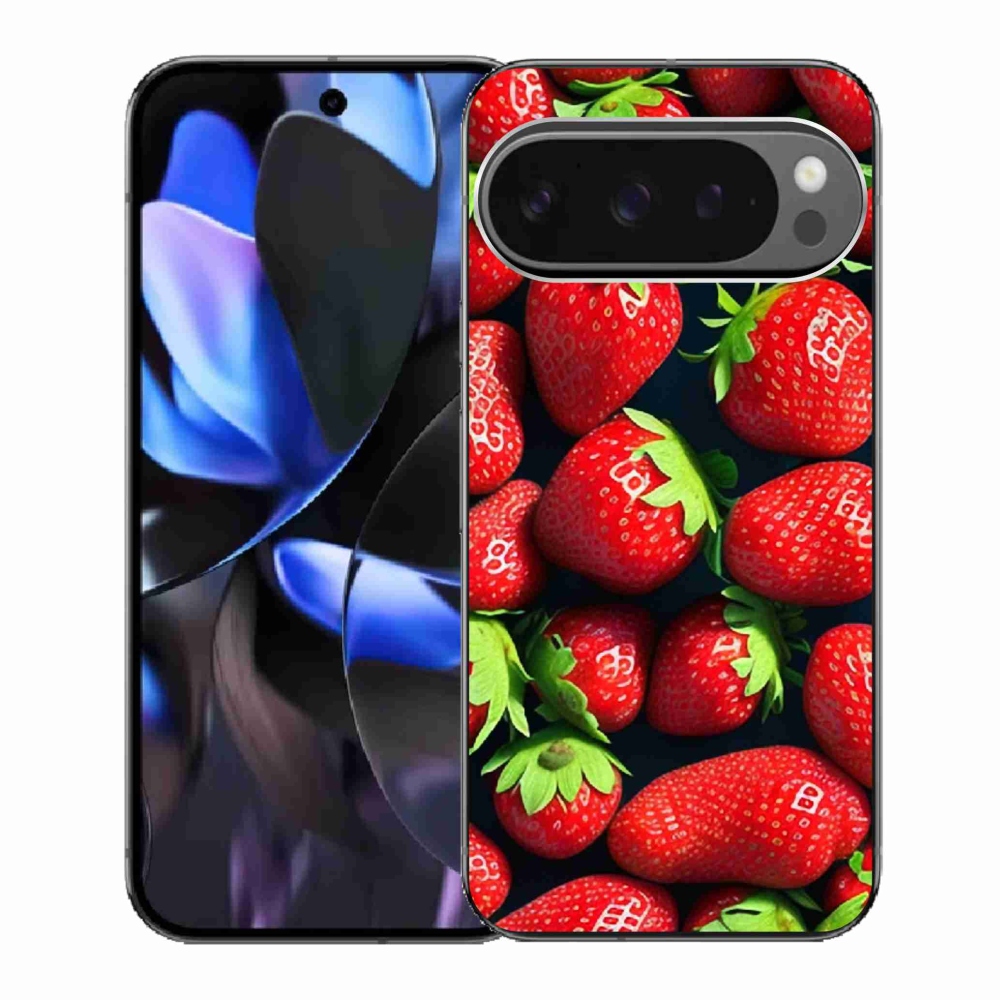 Gelový kryt mmCase na Google Pixel 9 Pro - jahody