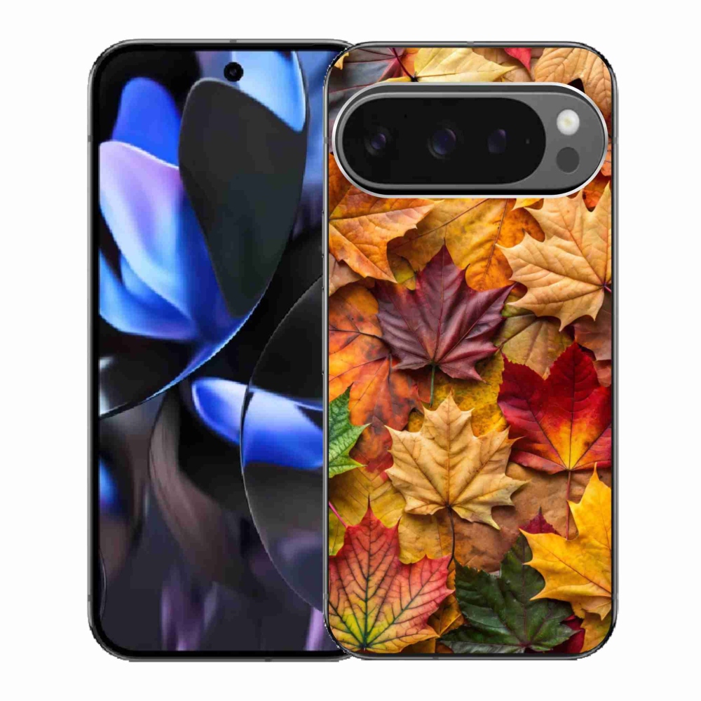 Gelový kryt mmCase na Google Pixel 9 Pro - javorové listy 2