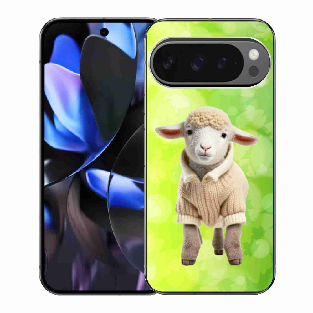 Gelový kryt mmCase na Google Pixel 9 Pro - jehně ve svetru