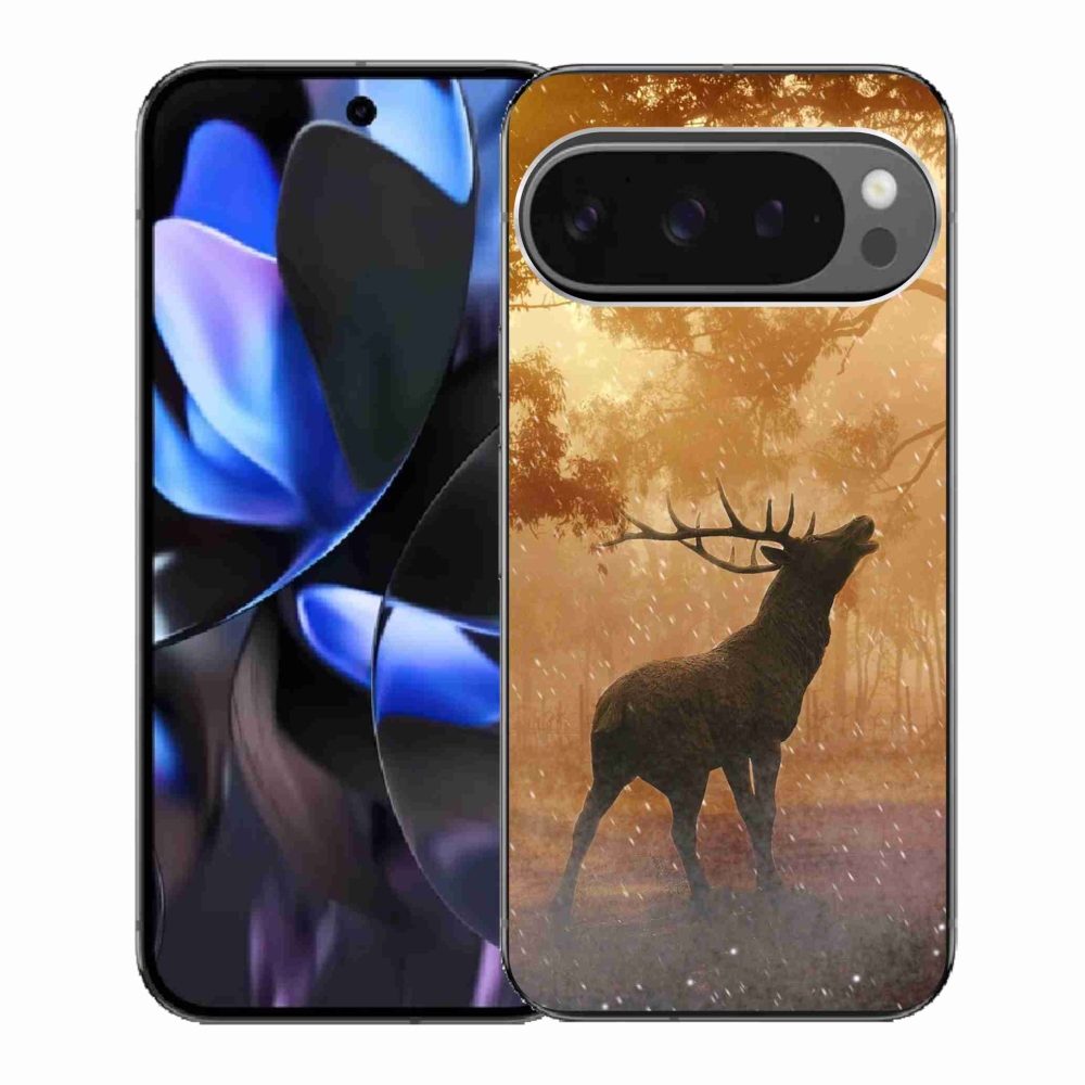 Gelový kryt mmCase na Google Pixel 9 Pro - jelen v říji