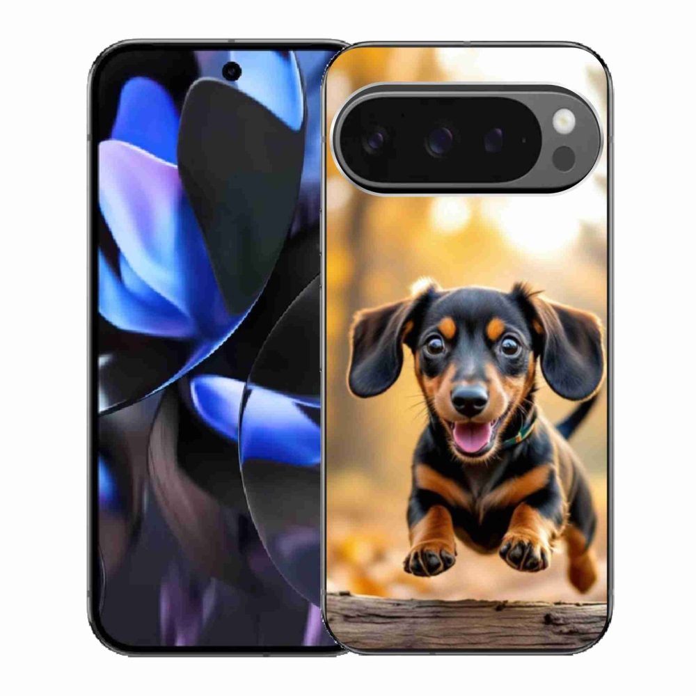 Gelový kryt mmCase na Google Pixel 9 Pro - jezevčík 2
