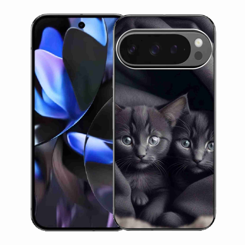 Gelový kryt mmCase na Google Pixel 9 Pro - kočičí duo