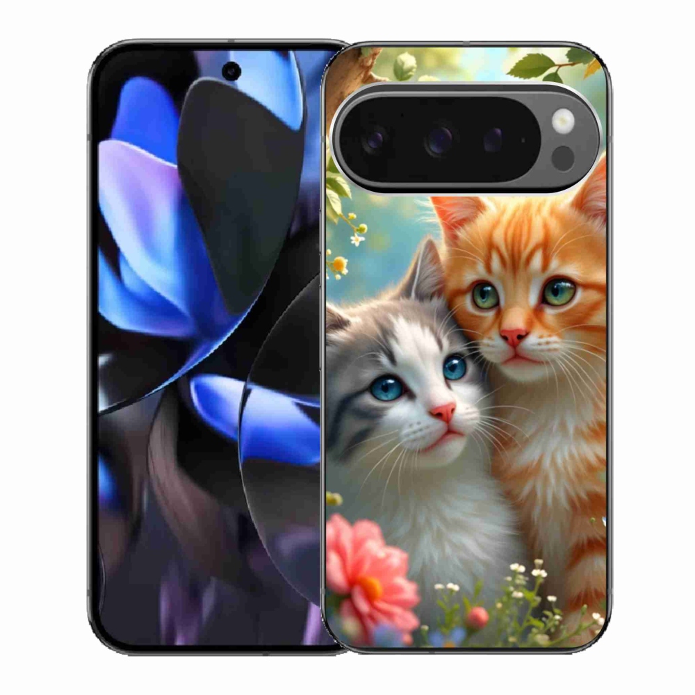 Gelový kryt mmCase na Google Pixel 9 Pro - kočičí láska 2