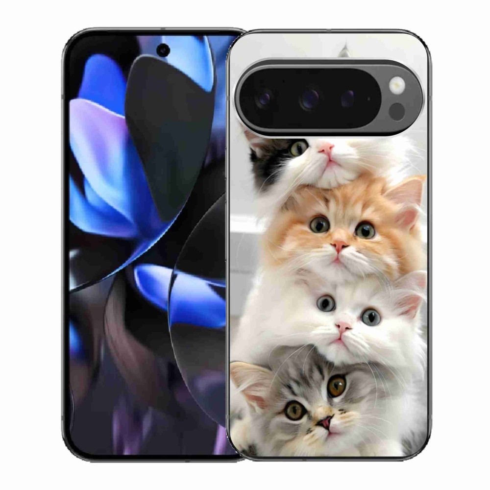 Gelový kryt mmCase na Google Pixel 9 Pro - kočičí parta