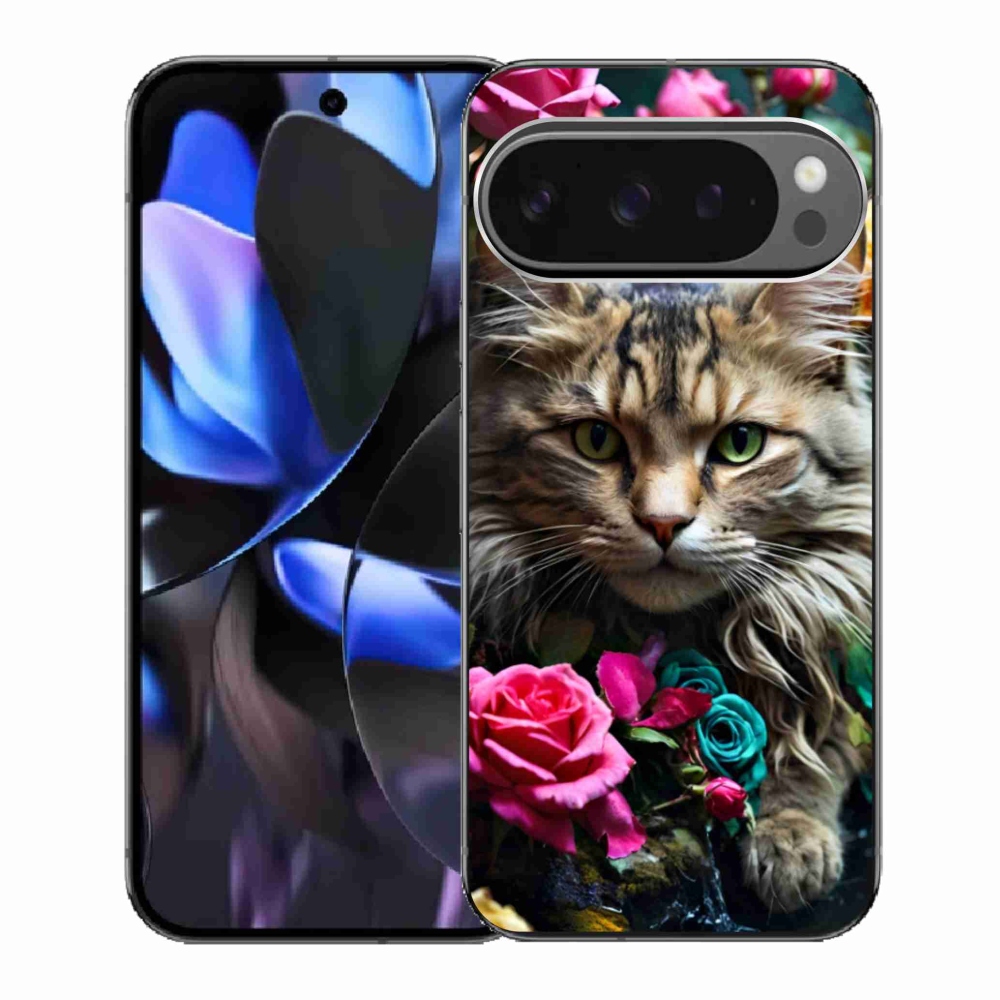 Gelový kryt mmCase na Google Pixel 9 Pro - kočíčí pohled 2