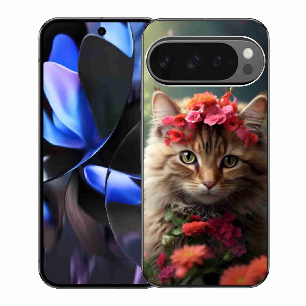 Gelový kryt mmCase na Google Pixel 9 Pro - kočíčí princezna
