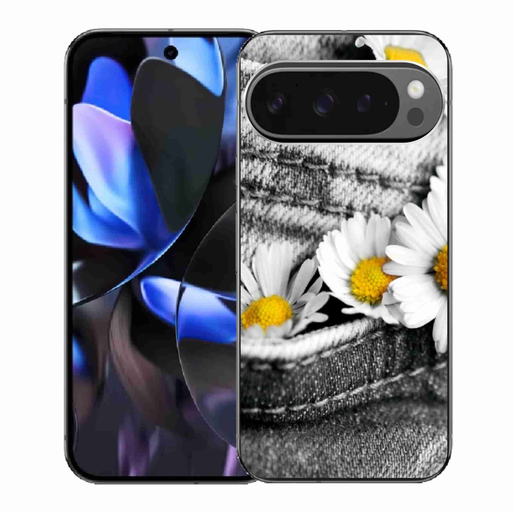 Gelový kryt mmCase na Google Pixel 9 Pro - kopretiny