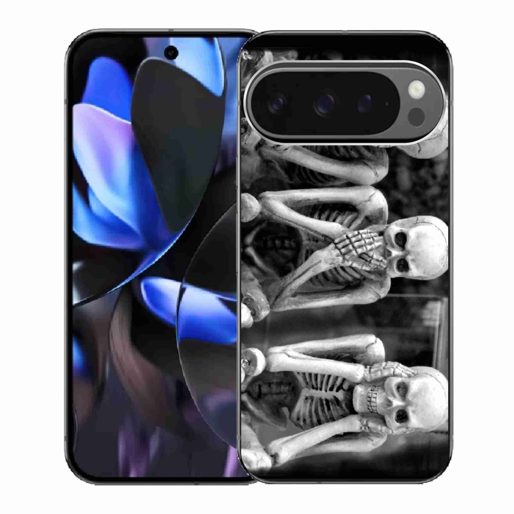 Gelový kryt mmCase na Google Pixel 9 Pro - kostlivci
