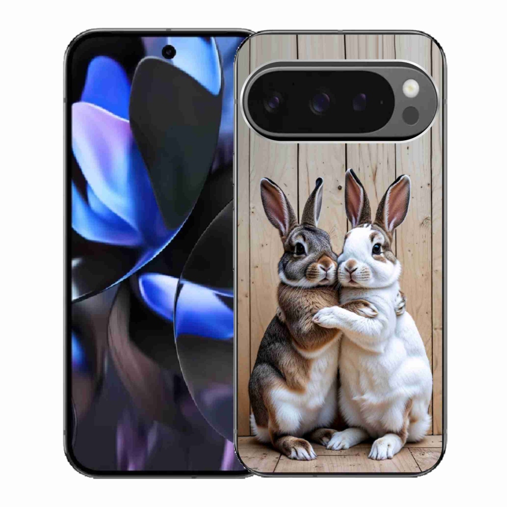 Gelový kryt mmCase na Google Pixel 9 Pro - králičí pár