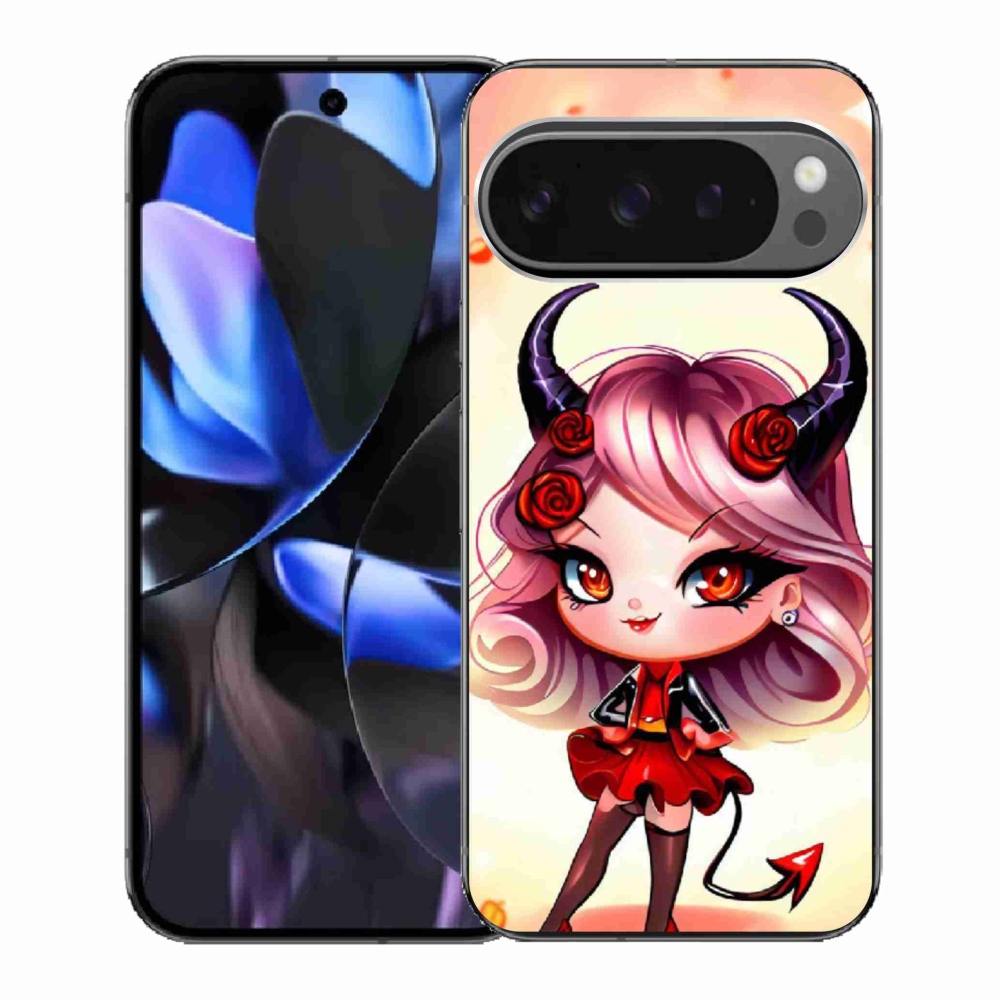 Gelový kryt mmCase na Google Pixel 9 Pro - kreslená čertice