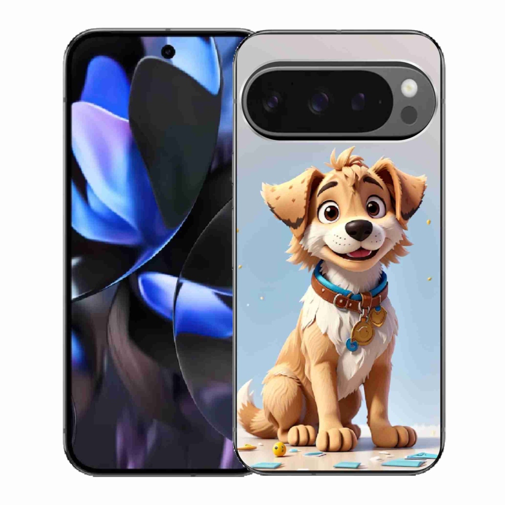 Gelový kryt mmCase na Google Pixel 9 Pro - kreslené štěně