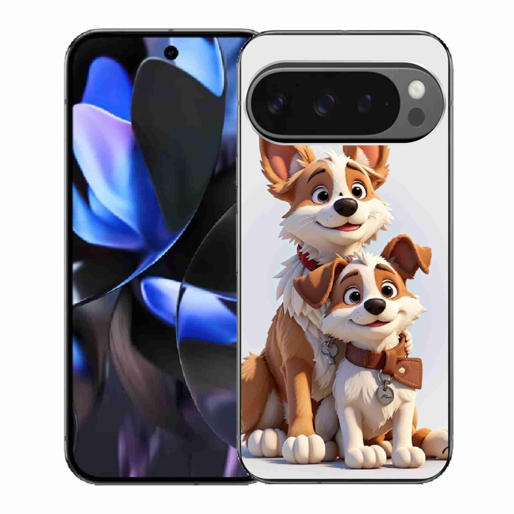 Gelový kryt mmCase na Google Pixel 9 Pro - kreslení psi