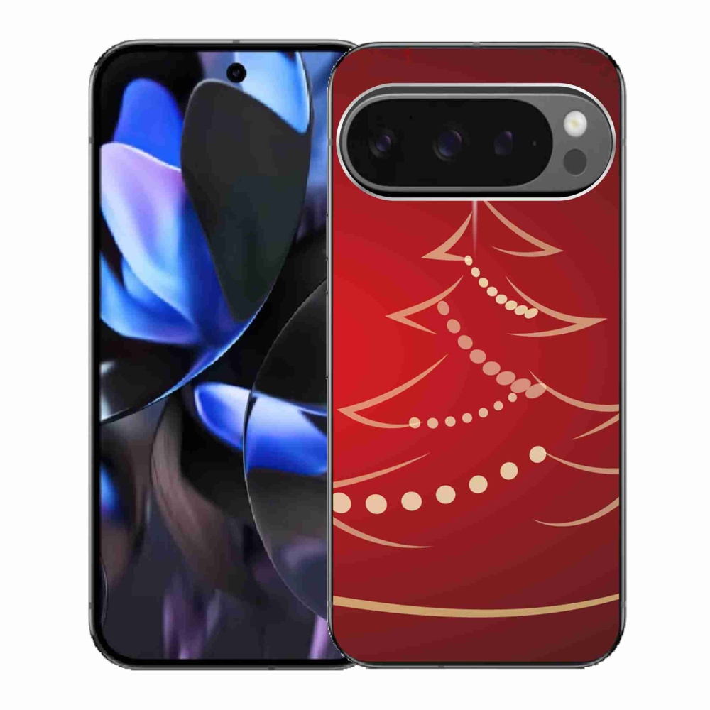 Gelový kryt mmCase na Google Pixel 9 Pro - kreslený vánoční stromek