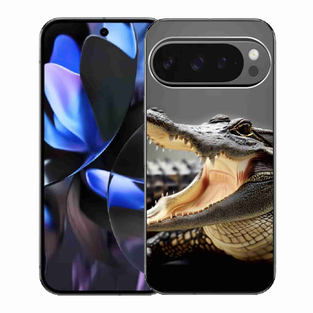 Gelový kryt mmCase na Google Pixel 9 Pro - krokodýl