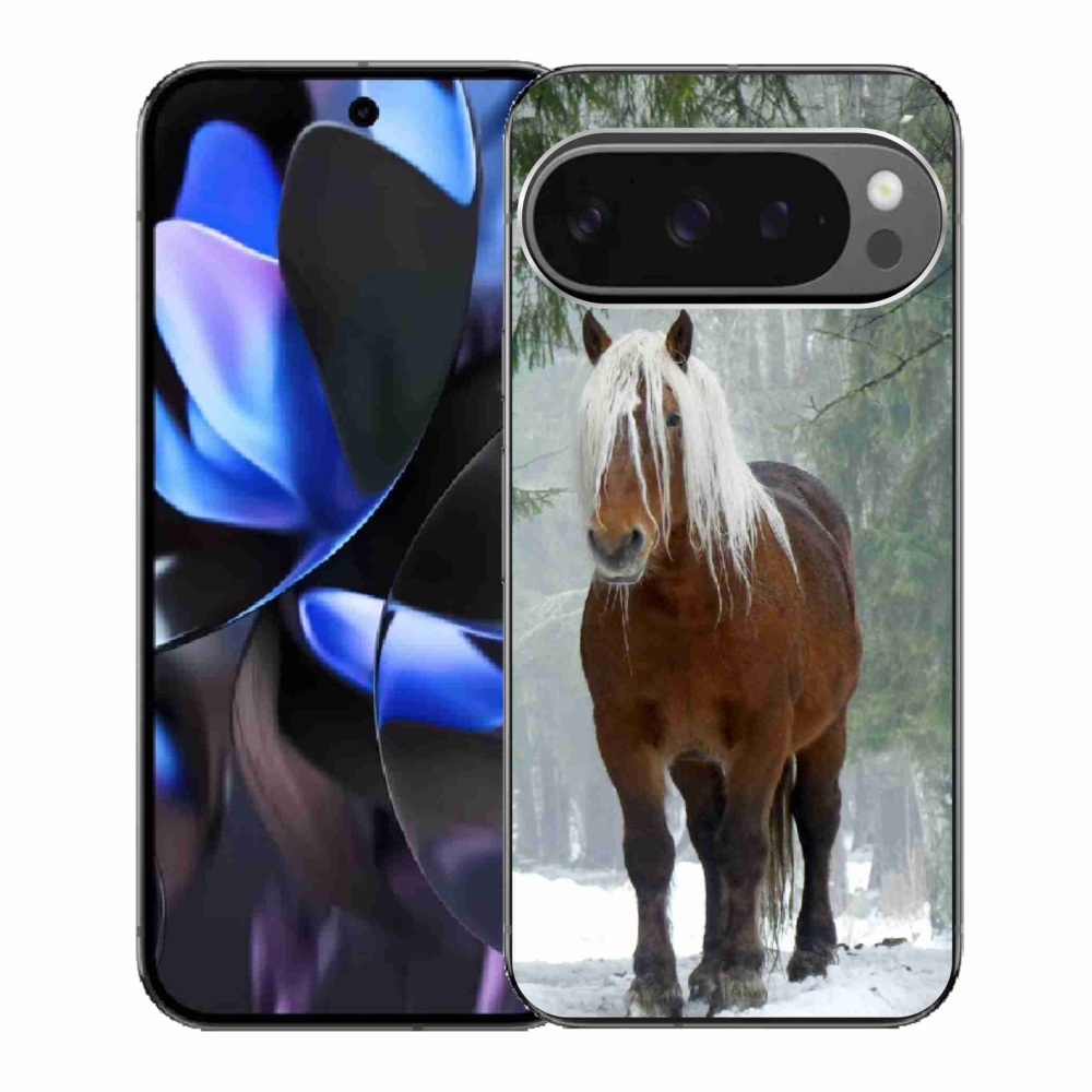 Gelový kryt mmCase na Google Pixel 9 Pro - kůň v lese
